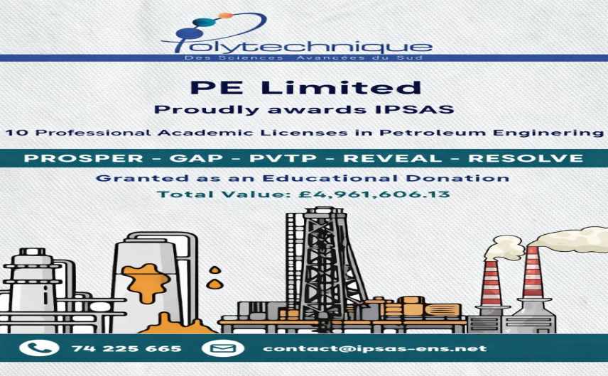 Partenariat technologique : IPSAS bénéficie d’un don logiciel majeur de Petroleum Experts